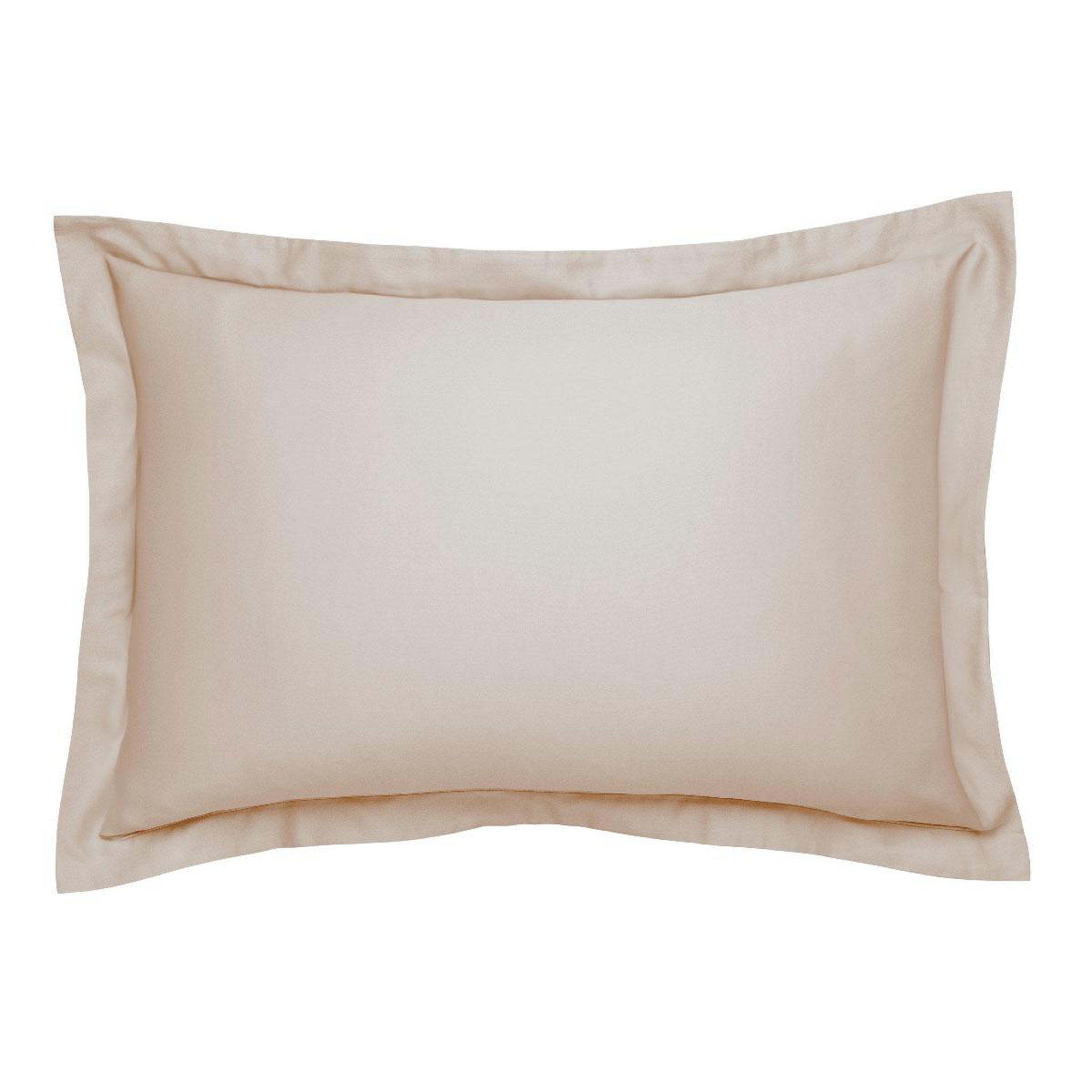 Voir la diapositive 2 : DODO Taie d'oreiller harmonie satin de coton coloris beige