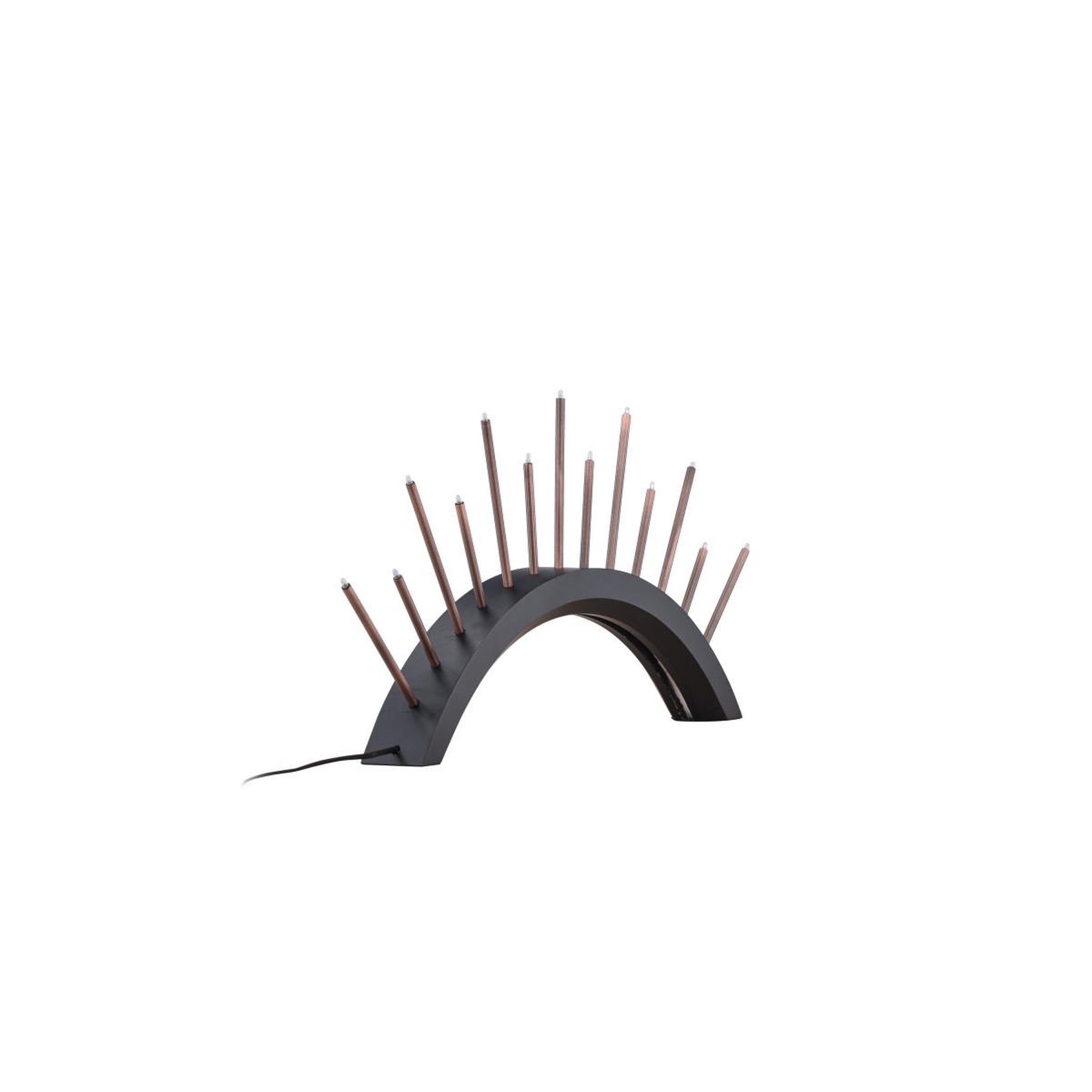 Voir la diapositive 2 : Paris Prix Lampe à poser bougeoir  bjornrike  55cm noir