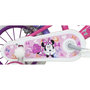 Voir la diapositive 3 : Disney Minnie Vélo enfant - Modème 12'' Minnie de Disney pour enfant de 85/100 cm avec stabilisateurs - 2 freins - Panier avant - Porte poupée arrière et pneus gonflables !