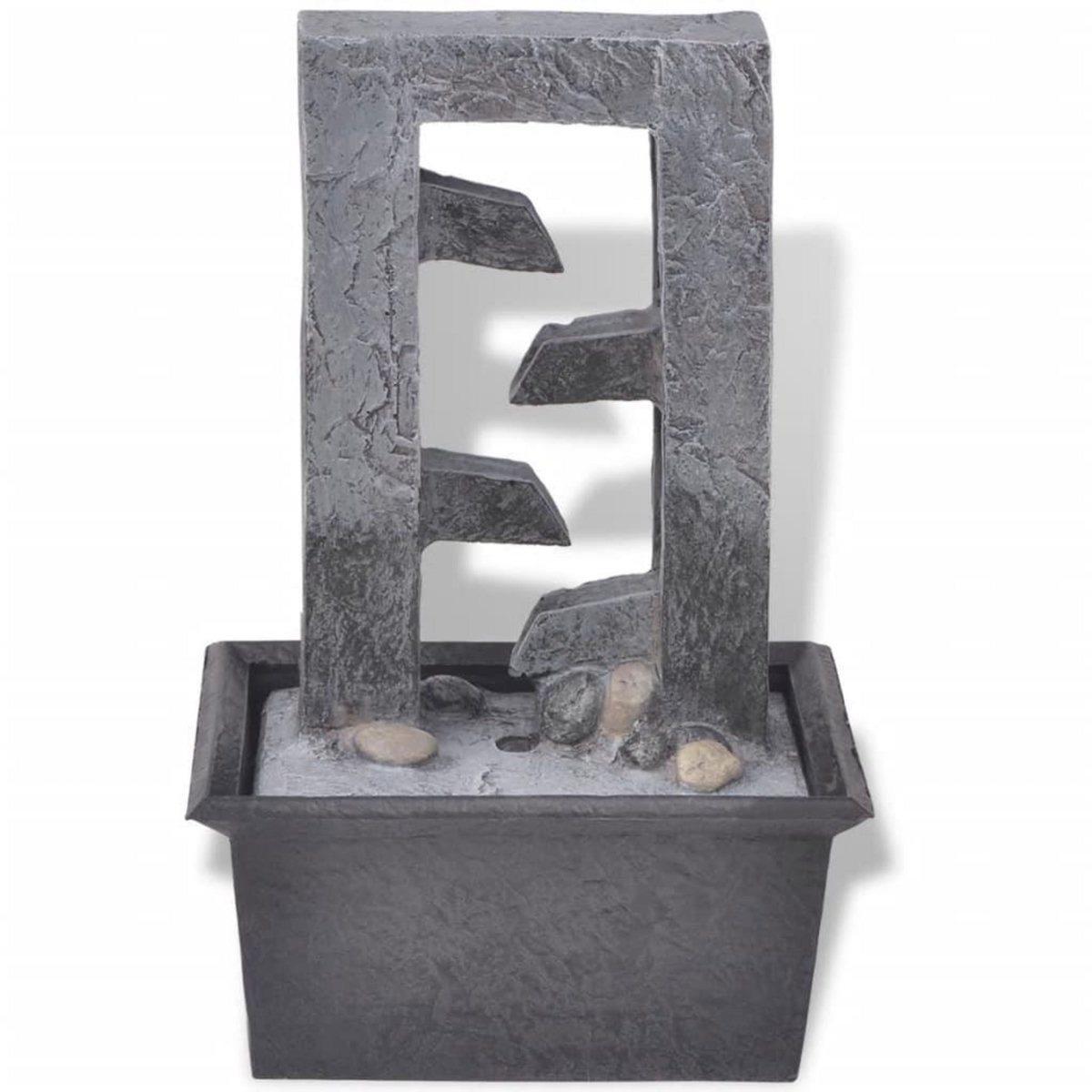 VIDAXL Fontaine d'interieur avec lumiere LED Poly-resine