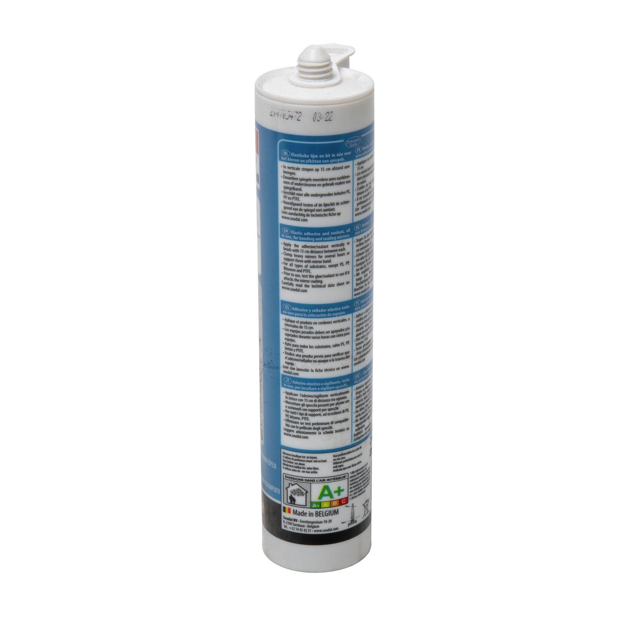 Voir la diapositive 3 : Soudal Cartouche Mirror Fix Soudal 290ml