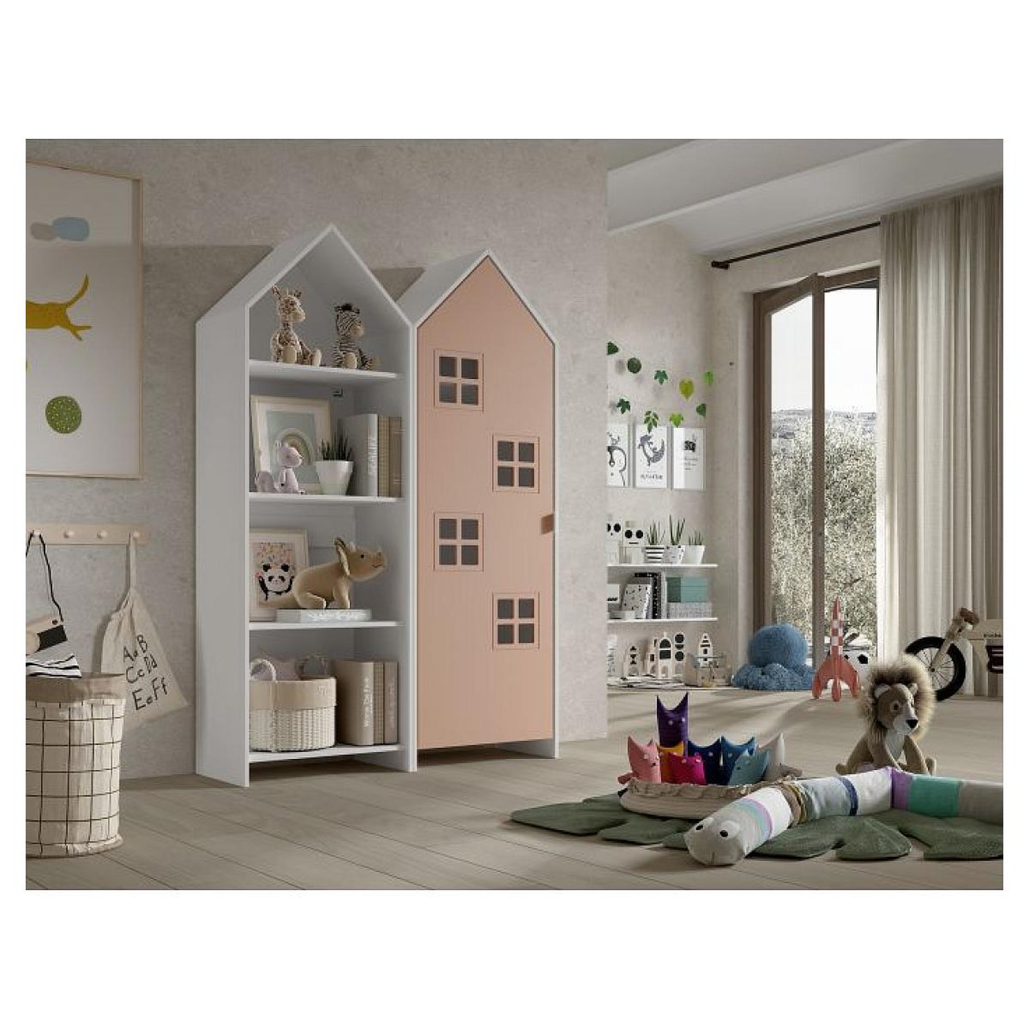 Voir la diapositive 2 : Vipack Combinaison D'armoires 2 Parties Casami Bruges rose