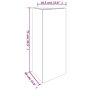 Voir la diapositive 6 : VIDAXL Jardiniere 40x34,5x75 cm acier corten