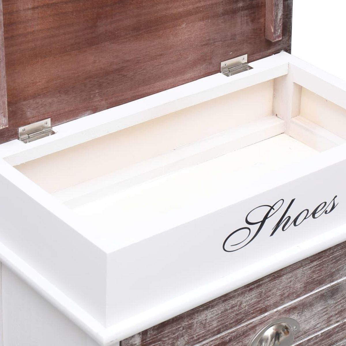 VIDAXL Armoire a chaussures Marron 50 x 28 x 58 cm Bois de Paulownia