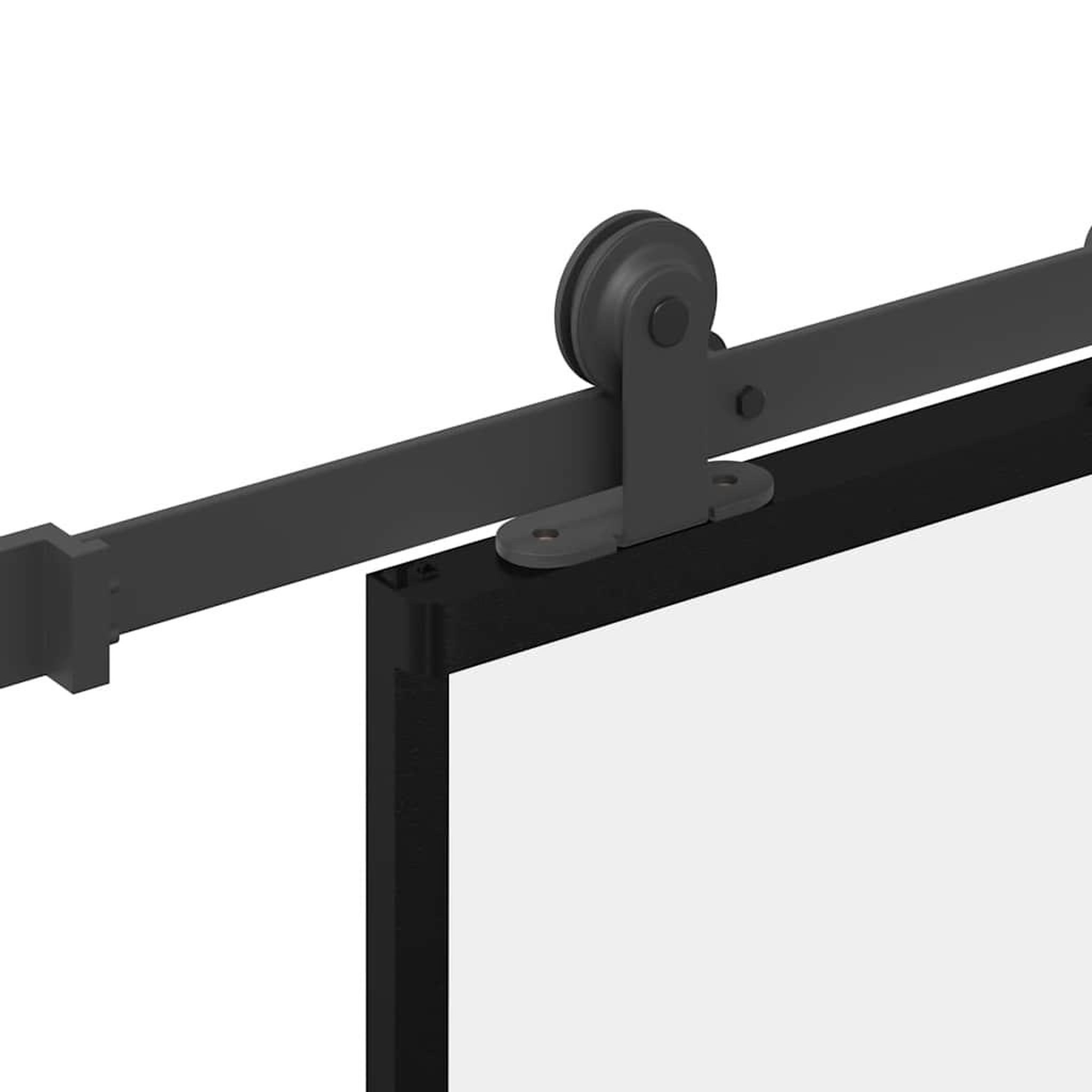 Voir la diapositive 5 : VIDAXL Porte coulissante avec kit de quincaillerie 76x205 cm Verre ESG