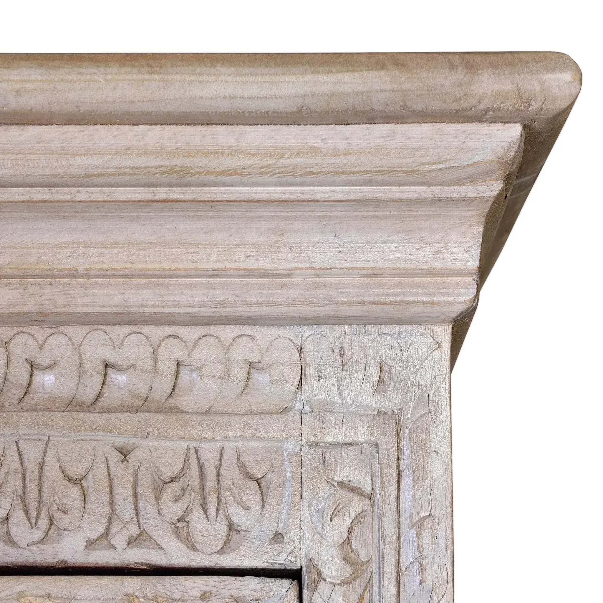 Voir la diapositive 4 : GINER Y COLOMER SL Armoire en bois de manguier 97cm style méditerranéen moderne