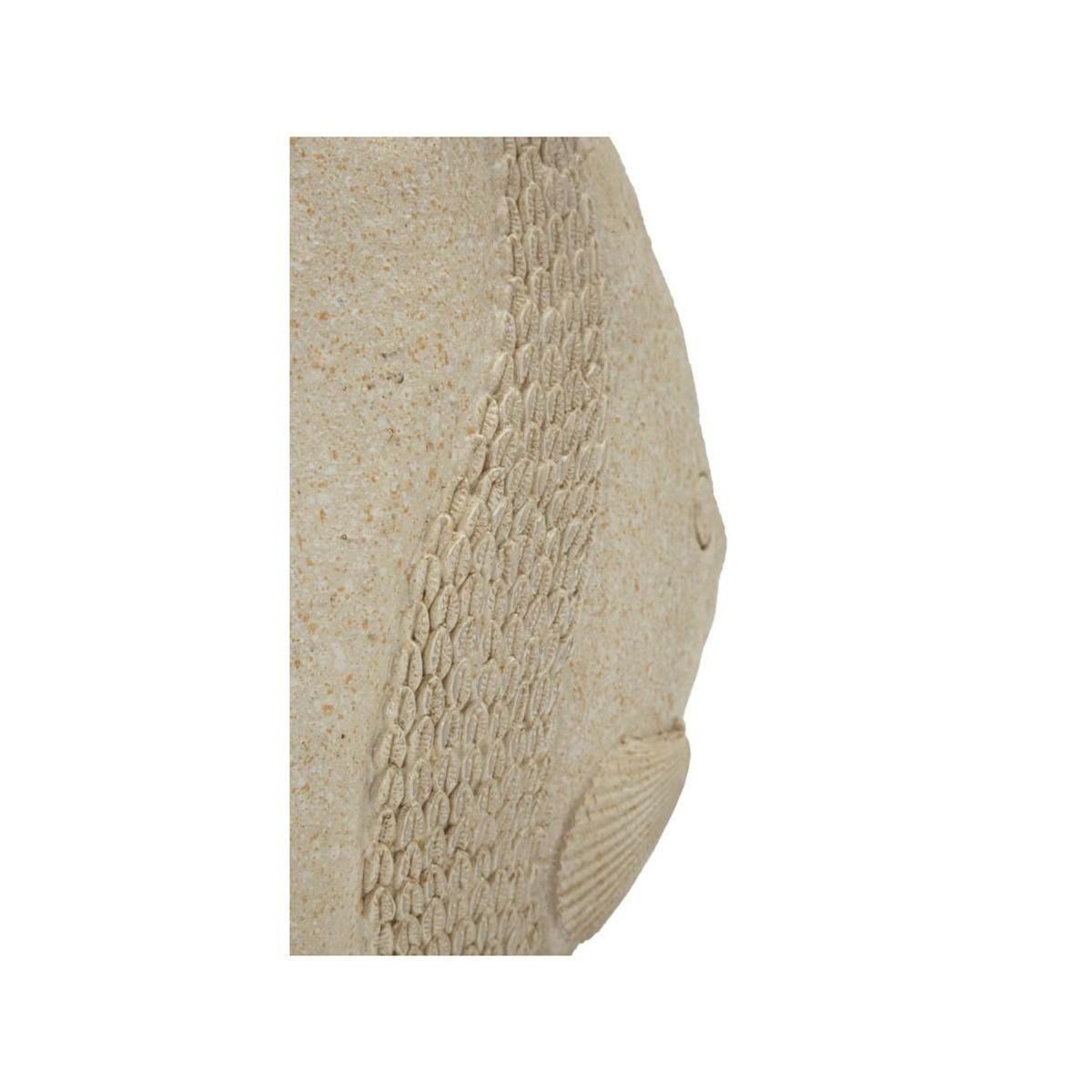 Paris Prix Statuette Poisson en Résine  Sand  25cm Beige