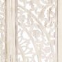 Voir la diapositive 4 : VIDAXL Cloison de separation 3 panneaux Blanc 120x165 cm Bois manguier