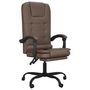 Voir la diapositive 2 : VIDAXL Fauteuil de massage inclinable de bureau Marron Similicuir