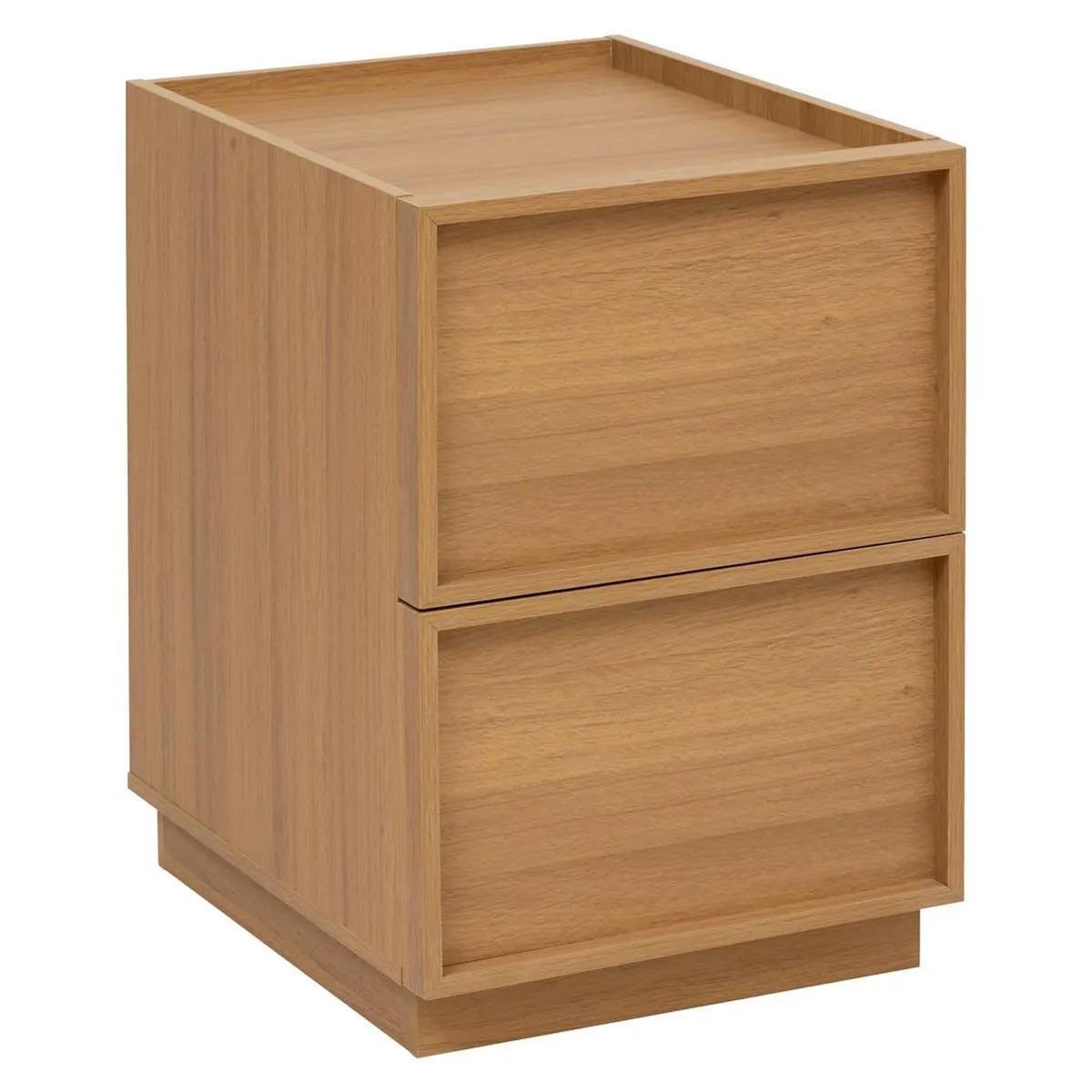 FIVE Table de Chevet 2 Tiroirs  Framy  54cm Marron