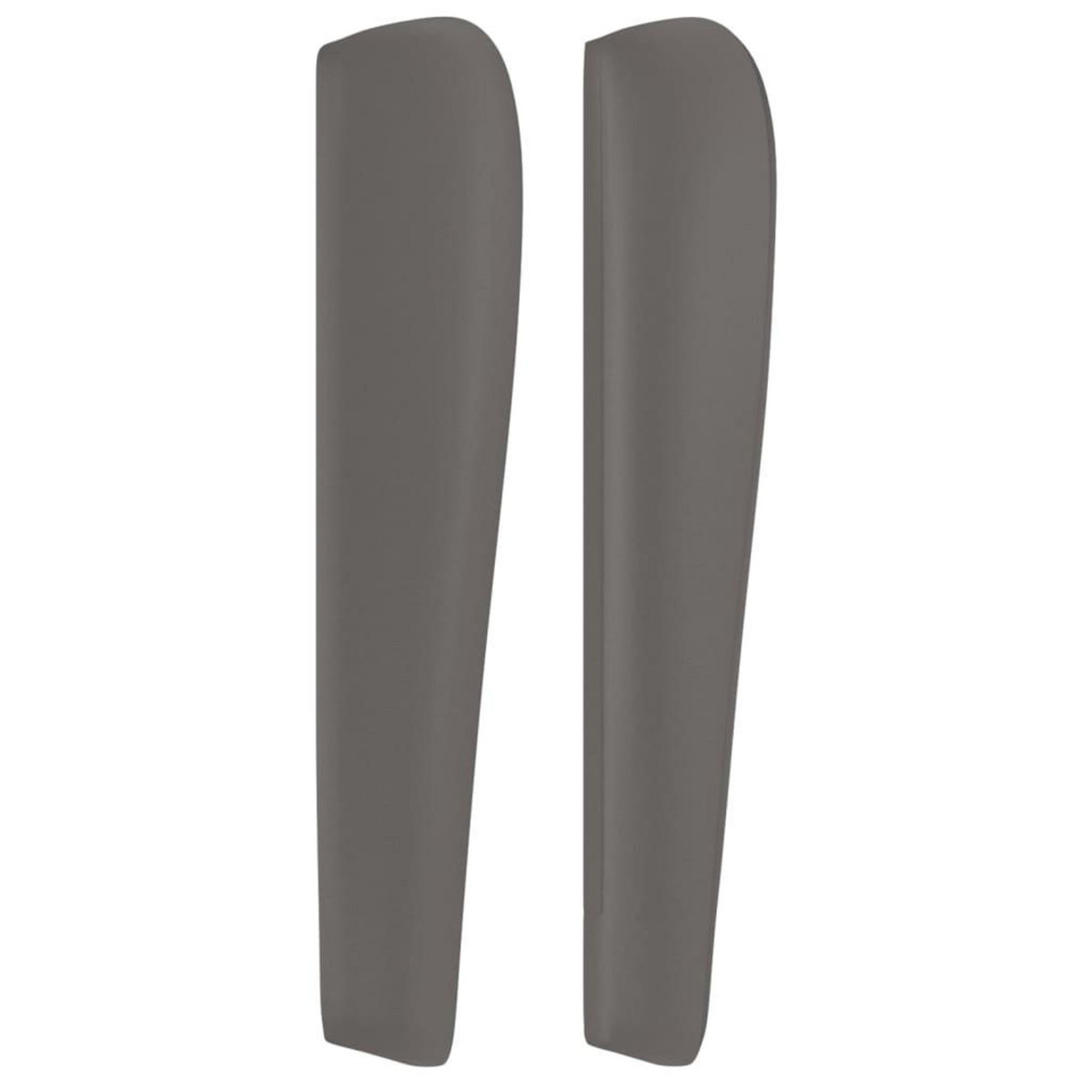 VIDAXL Tete de lit avec oreilles Gris 103x23x118/128 cm Similicuir