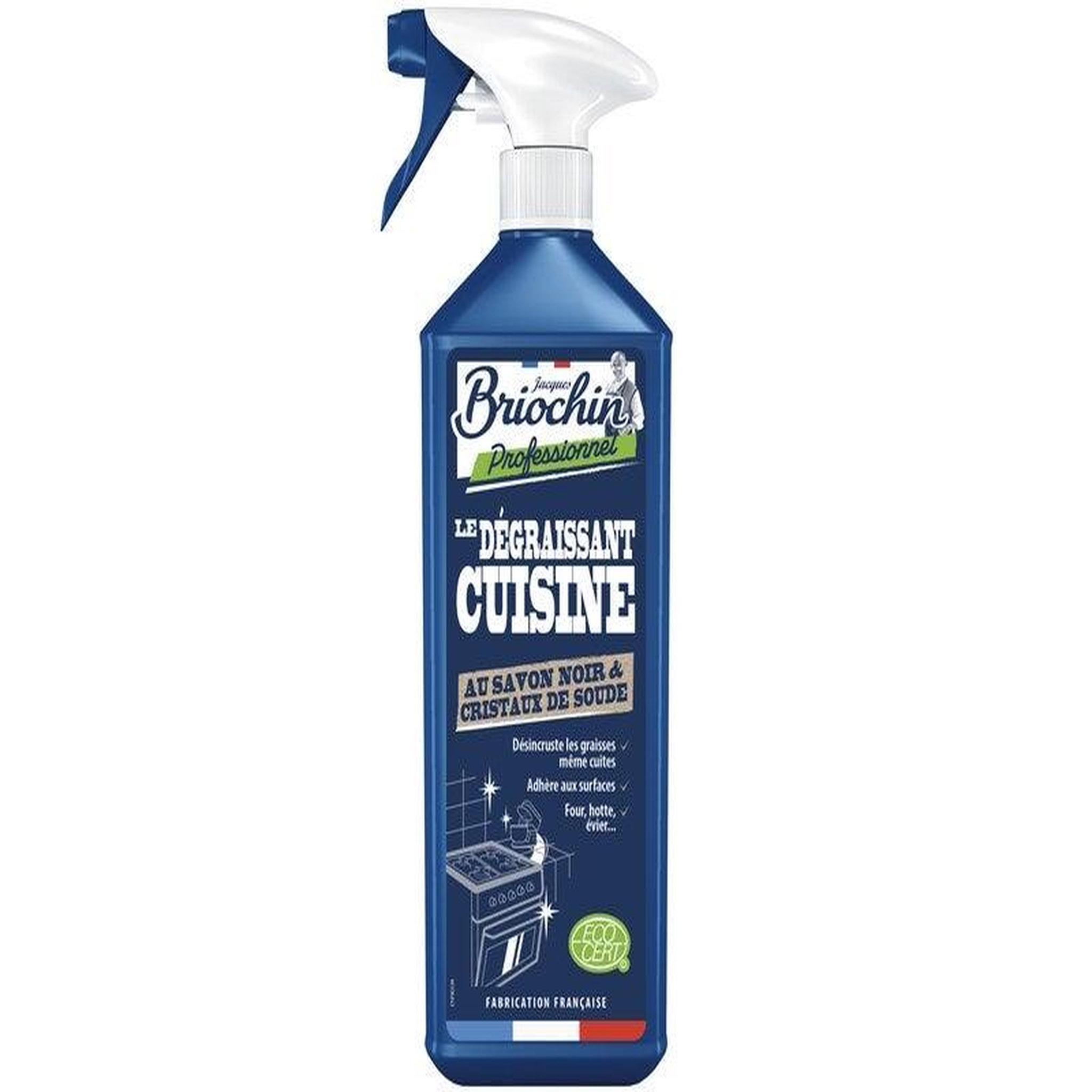 CENTRALE BRICO Dégraissant cuisine au savon noir et cristaux de soude Ecocert 750 ml
