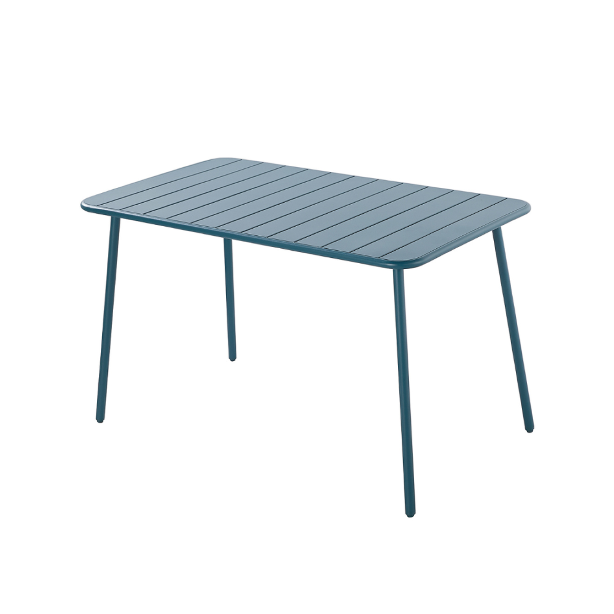 CONCEPT USINE Ensemble table et chaises bleu 4-6 places BERGAME