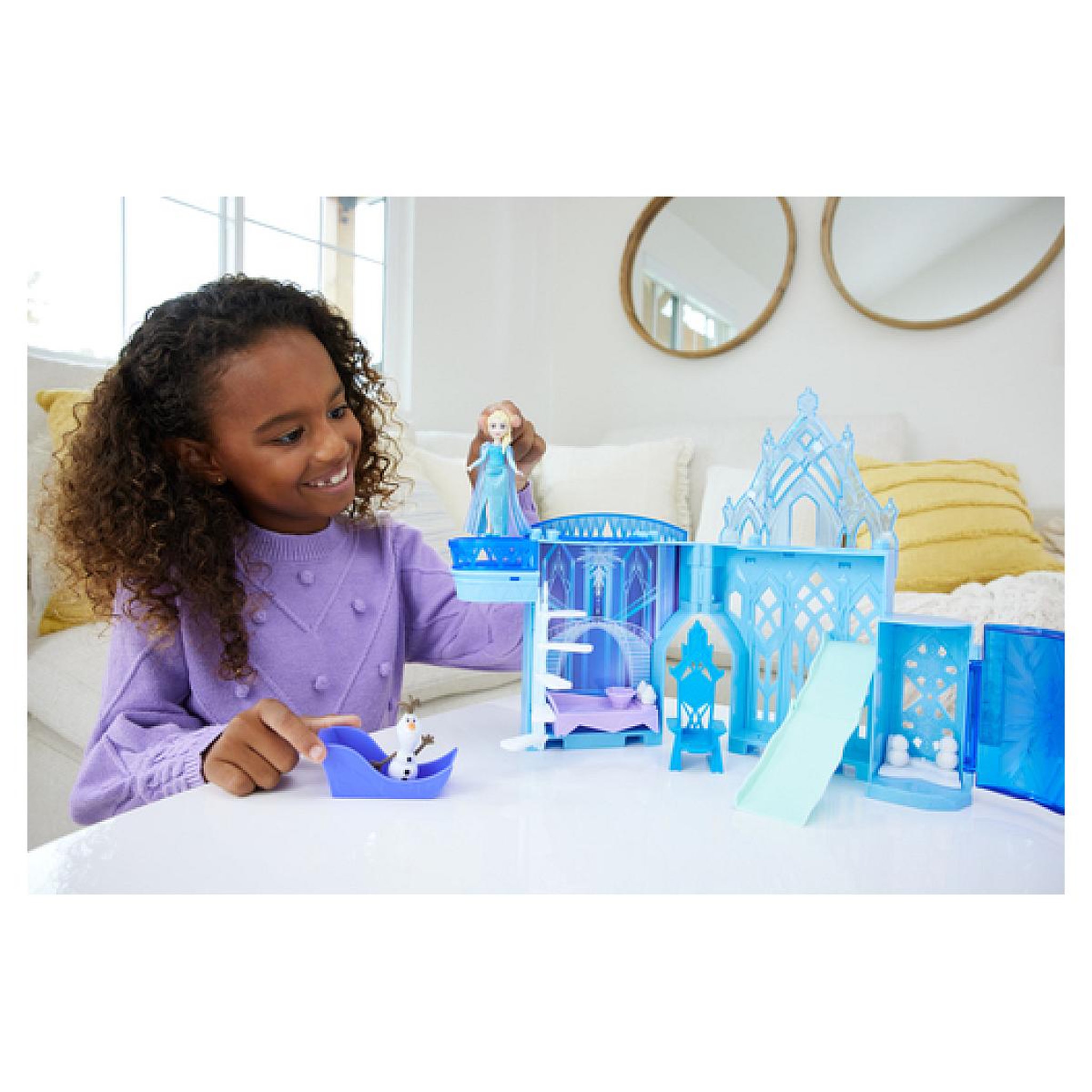 Voir la diapositive 2 : MATTEL Palais de glace d'elsa la reine des neiges histoires à empiler – mattel