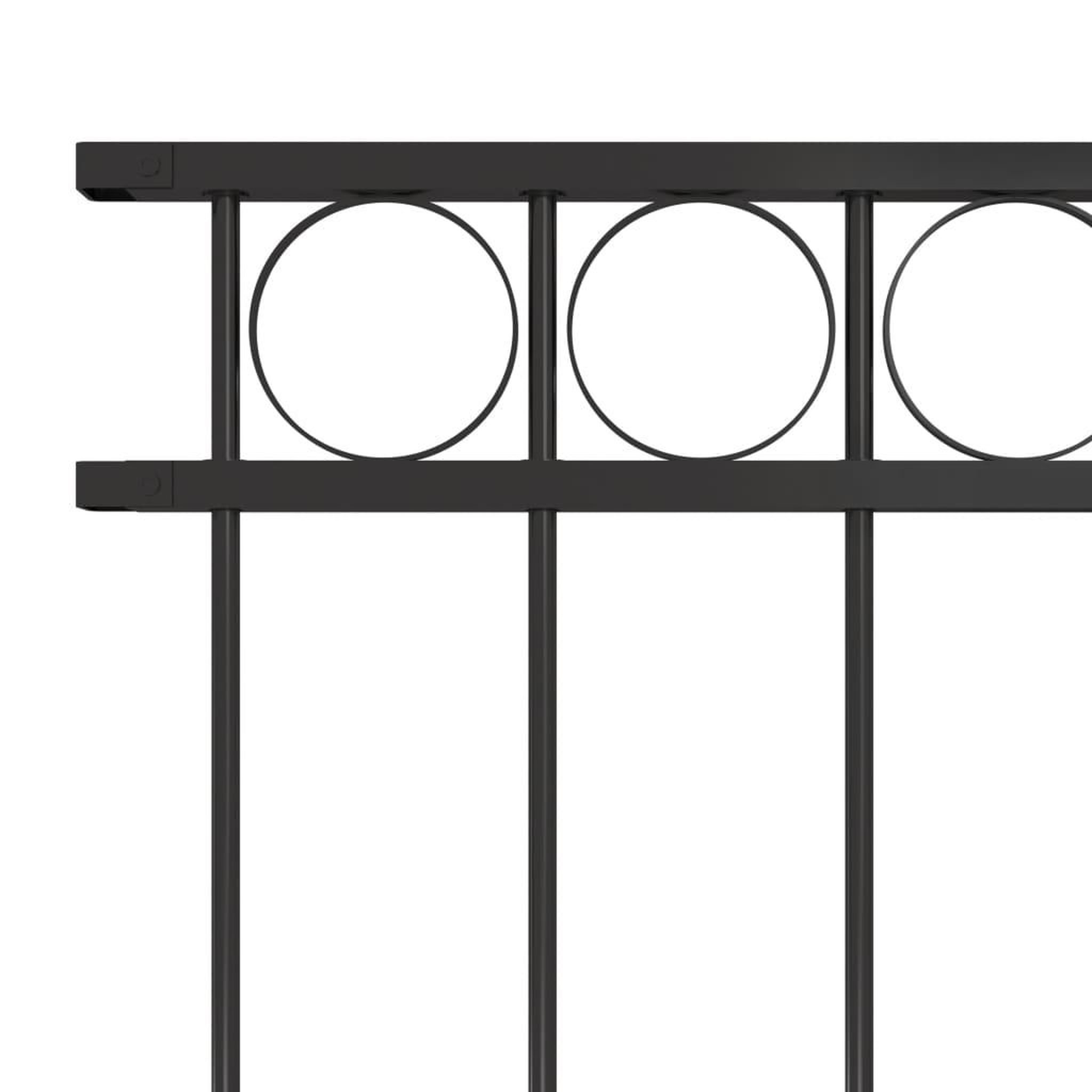 Voir la diapositive 3 : VIDAXL Panneau de cloture Acier 1,7x0,8 m Noir