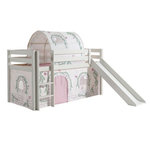 Paris Prix Pack - Lit Enfant Toboggan, Tente & Tunnel  Pino Birdy  Blanc