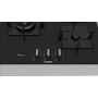 Voir la diapositive 4 : BOSCH Table verre gaz 60 cm noir semi-fleur de plan de travail - ppc6a6b10