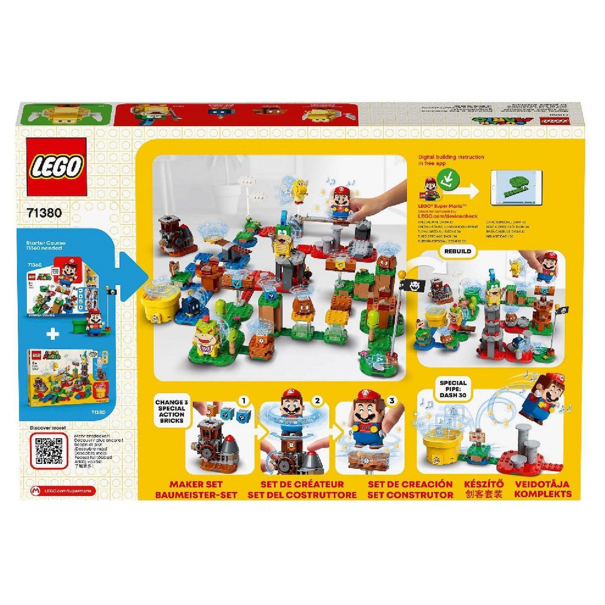 LEGO Super Mario 71380 Set de créateur invente ton aventure