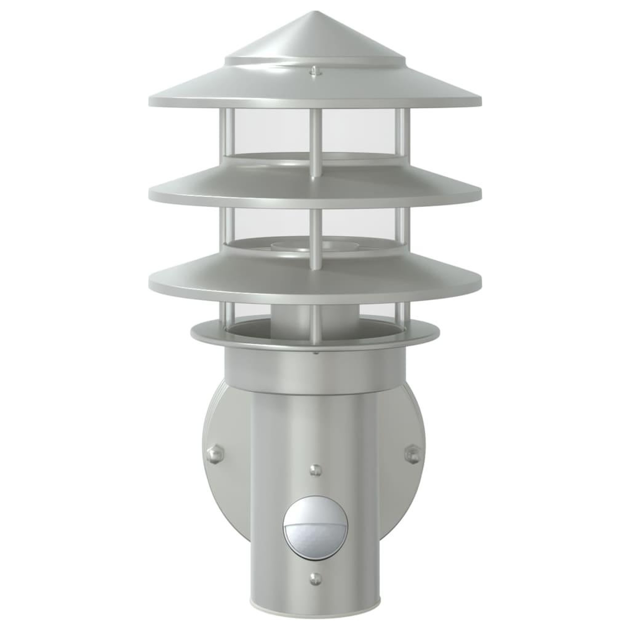 Voir la diapositive 4 : VIDAXL Appliques murales d'exterieur et capteurs 2pcs acier inoxydable