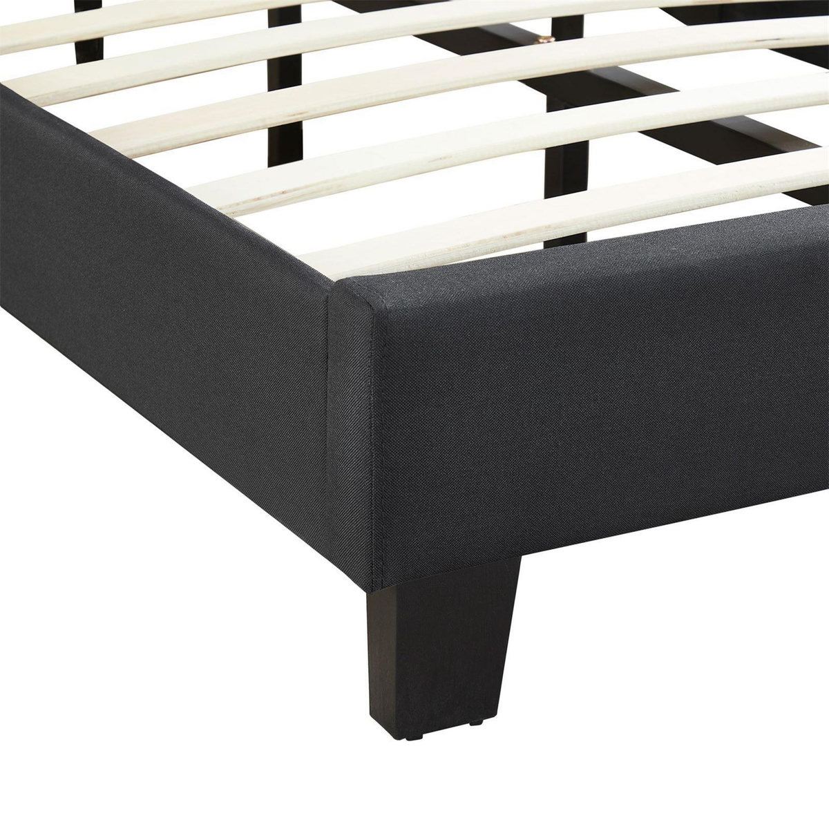 IDIMEX Lit LED simple AUSTIN 90x190 cm, avec sommier, revêtement en tissu