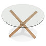Voir la diapositive 4 : Paris Prix Table de Repas Design  Nobao  130cm Naturel