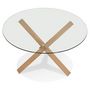 Voir la diapositive 4 : Paris Prix Table de Repas Design  Nobao  130cm Naturel