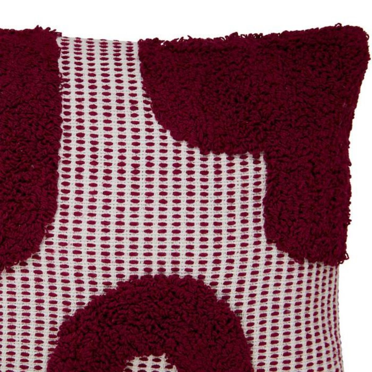 ATMOSPHERA Coussin Déco Tufté  Poppy  38x58cm Violet