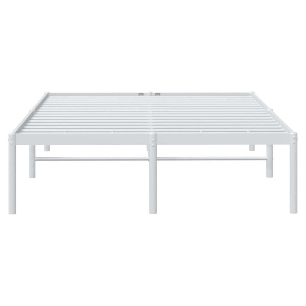 VIDAXL Cadre de lit metal blanc 120x190 cm