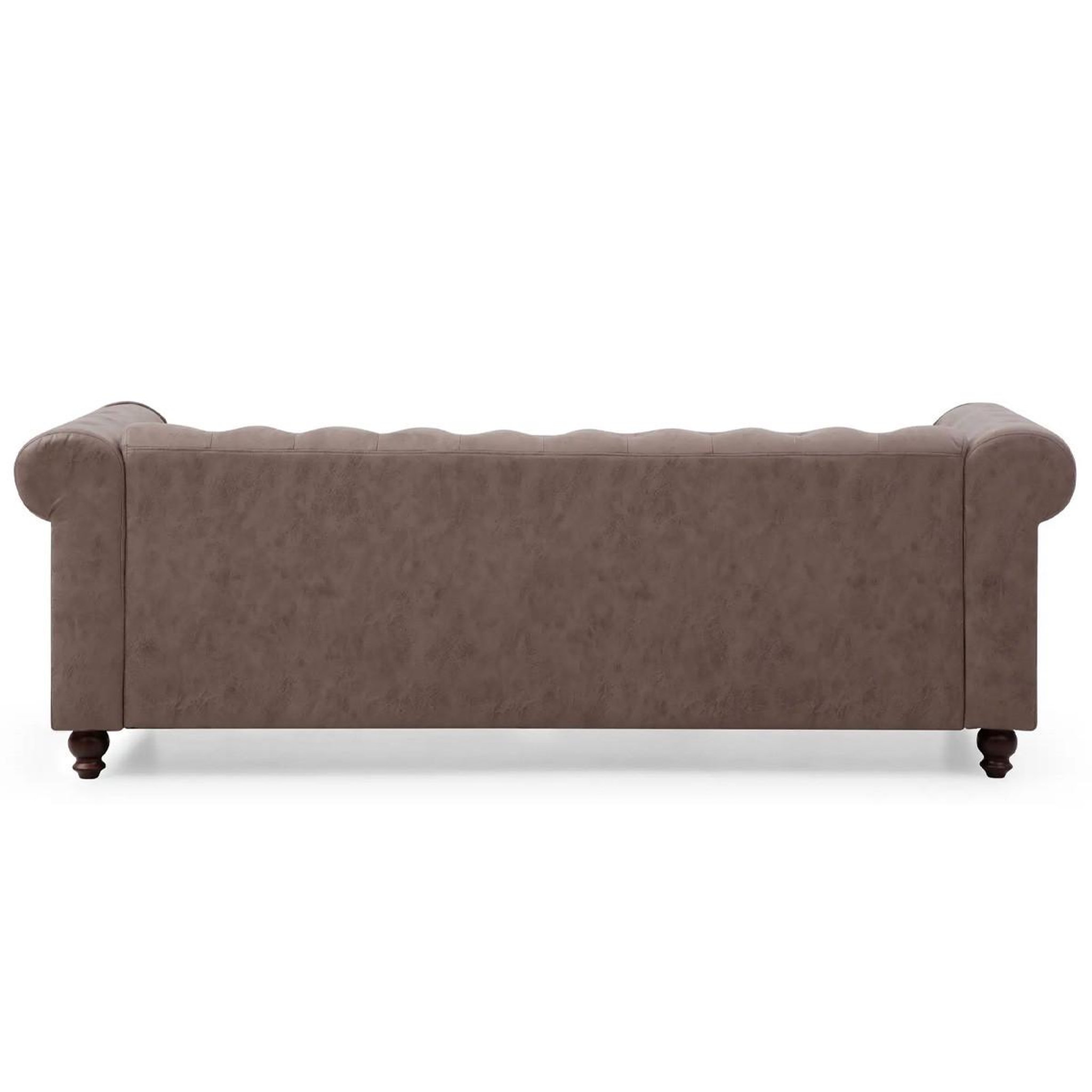 Voir la diapositive 3 : Paris Prix Canapé 3 places  chesterfield  209cm marron vintage