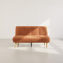 Voir la diapositive 5 : BEST MOBILIER Soan - banquette 2 places convertible clic-clac en velours texturé
