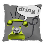 Paris Prix Coussin Déco  Phone  40x40cm Gris