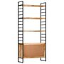 Voir la diapositive 4 : VIDAXL Bibliotheque a 4 niveaux 80x30x180 cm Bois de manguier brut