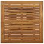 Voir la diapositive 4 : VIDAXL Table de bar Gris 80x80x110 cm Resine tressee et bois d'acacia