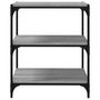 Voir la diapositive 5 : VIDAXL Bibliotheque Sonoma gris 60x33x70,5 cm Bois d'ingenierie acier