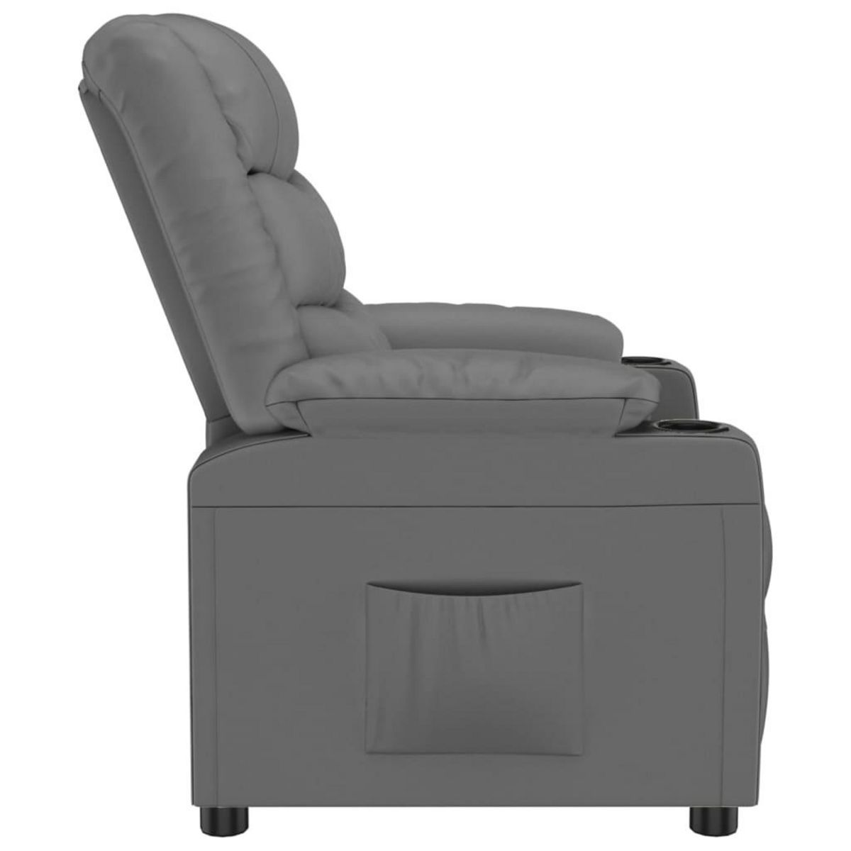 VIDAXL Fauteuil inclinable Gris Similicuir