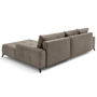 Voir la diapositive 5 : LISA DESIGN Rimini - canapé d'angle droit 4 places convertible avec coffre en tissu texturé