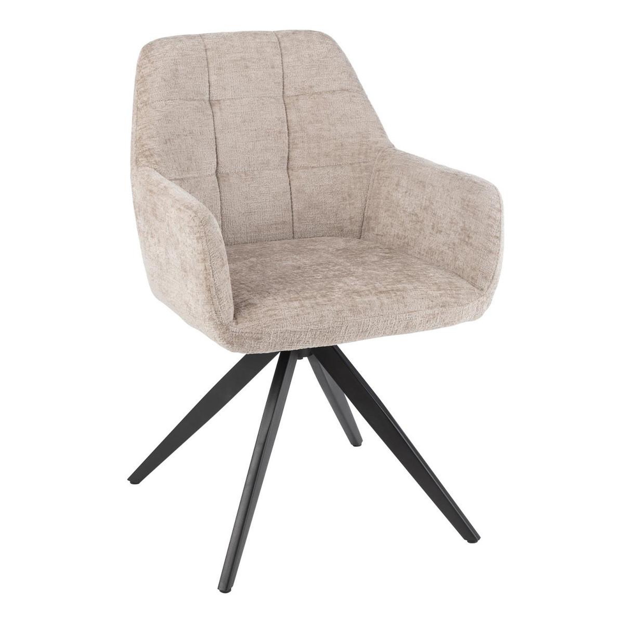 J-LINE Chaise design  louna  85cm gris clair