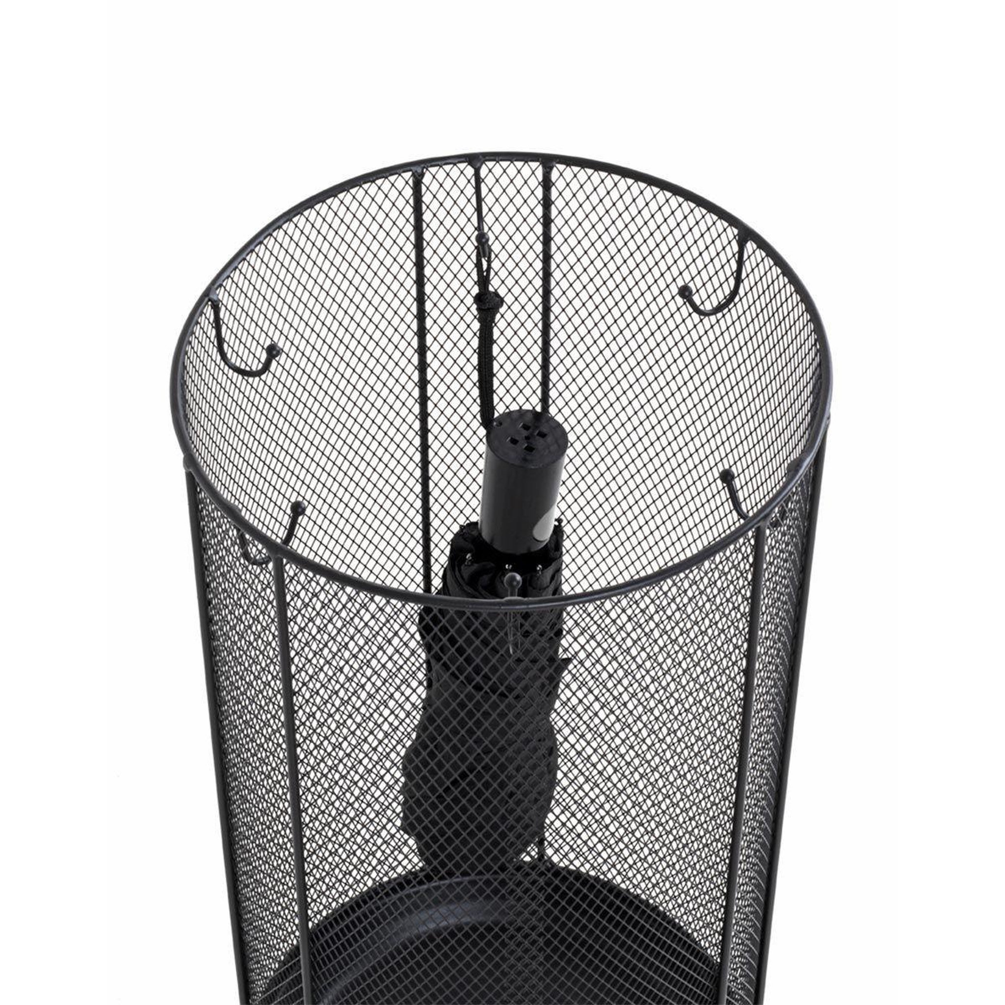 Voir la diapositive 3 : Paris Prix Porte-parapluie en métal  laqué  58cm noir