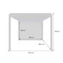 Voir la diapositive 4 : SWEEEK Pergola bioclimatique électrique 3x4m. aluminium. à lames orientables avec éclairage LED + store 3m