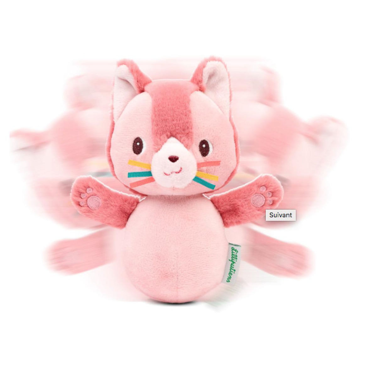 LILLIPUTIENS Peluche sonore Culbuto Jeanne le chat