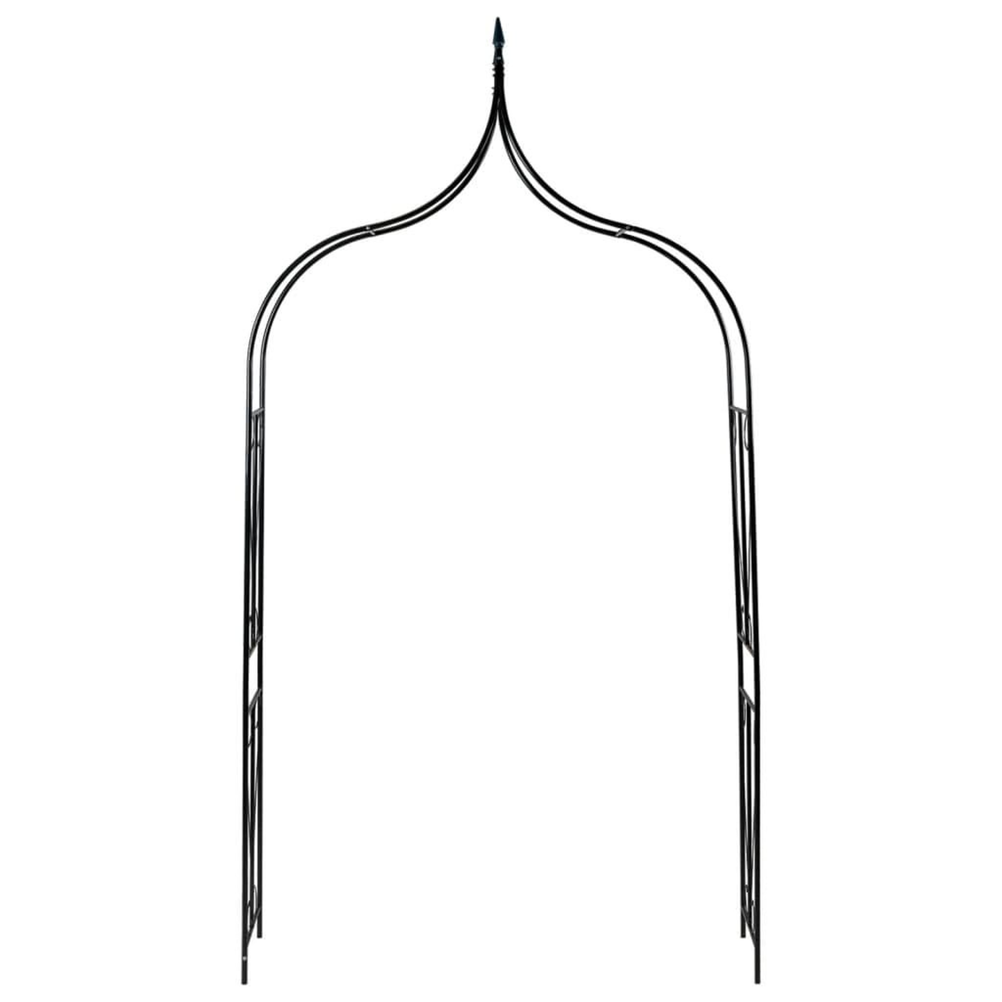 Voir la diapositive 2 : VIDAXL Voute de jardin vert fonce 142x37x275 cm fer