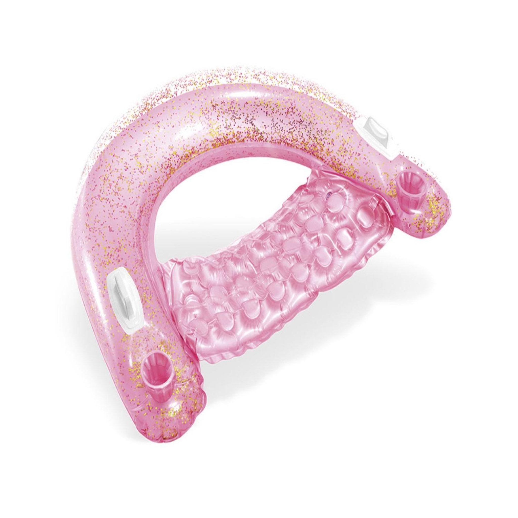 INTEX Bouée gonflable chaise semi immergé glitter