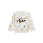 Petit Béguin Sweat-shirt bébé en molleton Bloom. Coloris disponibles : Beige