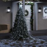 VIDAXL Guirlande de sapin de Noël 320 LED blanc froid 375 cm