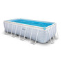 Voir la diapositive 1 : INTEX Piscine tubulaire Chevron rectangulaire 4,00 x 2,00 x 1,00 m - Intex