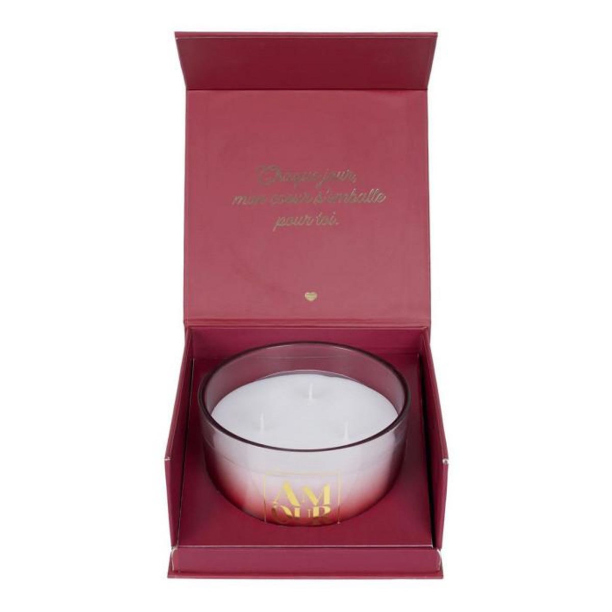 Paris Prix Coffret Bougie Parfumée  Amour  270g Rêve Poudré