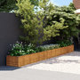 Voir la diapositive 1 : VIDAXL Lit sureleve de jardin 482x50x36 cm acier corten
