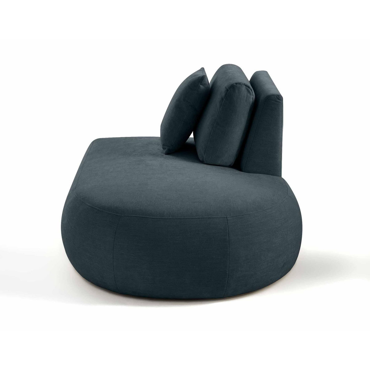 LISA DESIGN Santorini - module d'assise droit - en tissu texturé