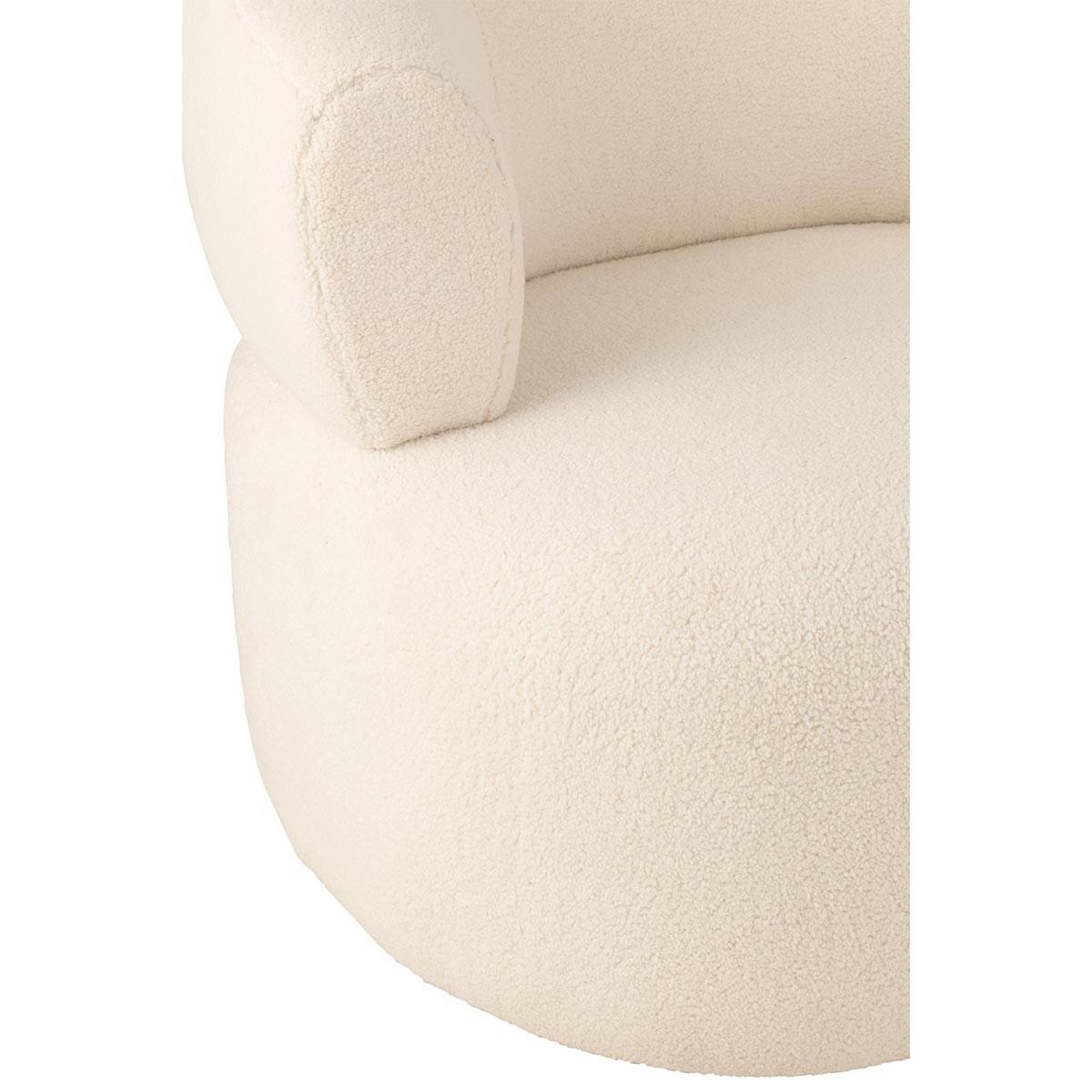 Voir la diapositive 5 : J-LINE Fauteuil lounge design  universe  83cm blanc