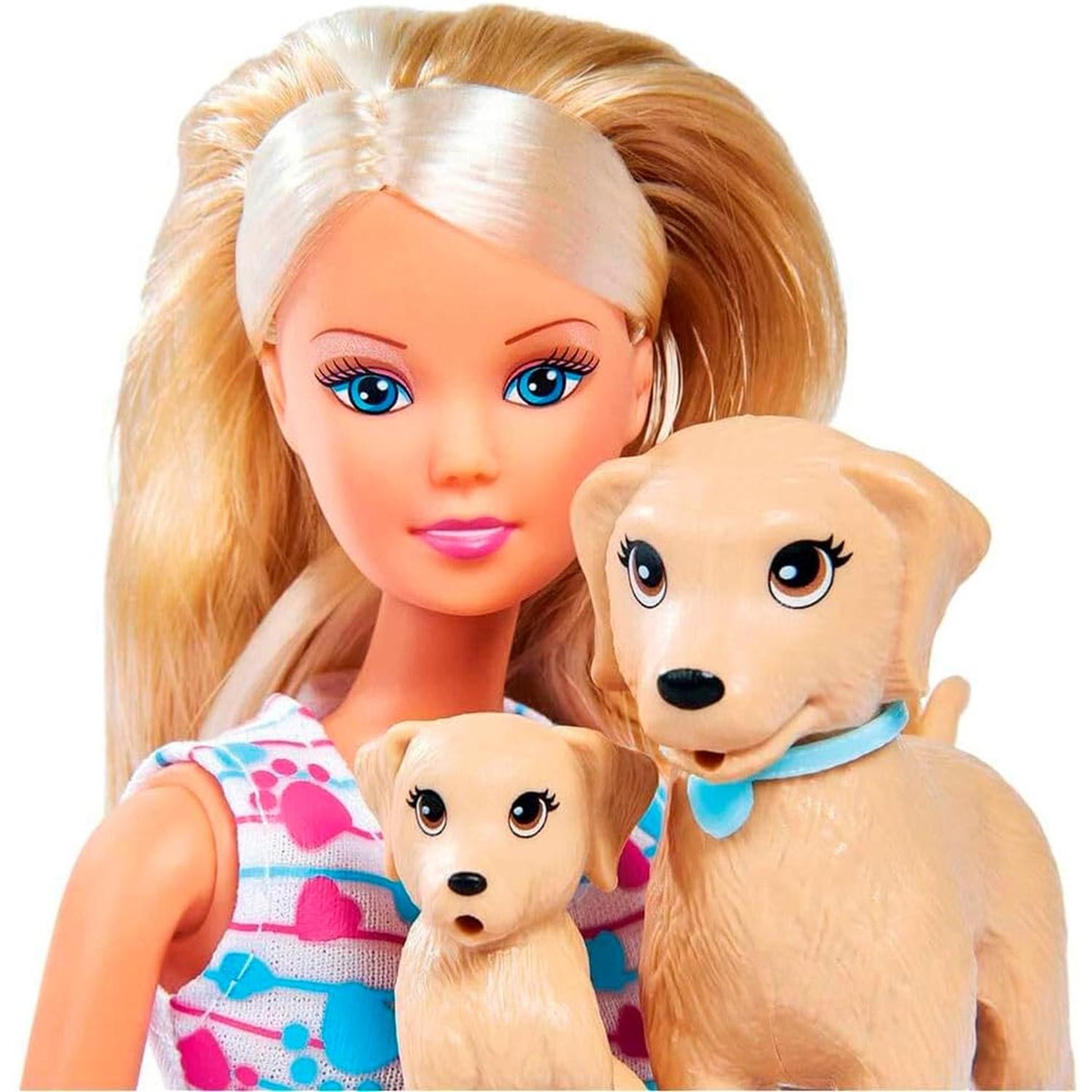 Voir la diapositive 3 : SIMBA . DICKIE . GROUP Steffi Love Poupée mannequin Promenade chien